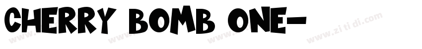 Cherry Bomb One字体转换